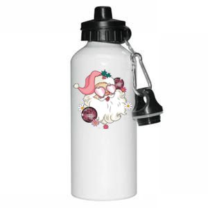 Groovy Santa Claus Disco Christmas Holiday Aluminum Water Bottle