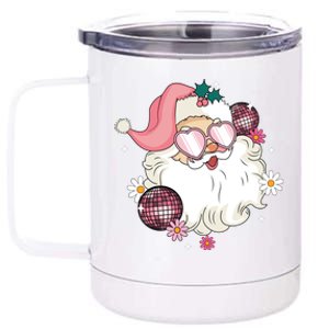 Groovy Santa Claus Disco Christmas Holiday 12 oz Stainless Steel Tumbler Cup