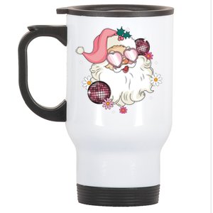 Groovy Santa Claus Disco Christmas Holiday Stainless Steel Travel Mug