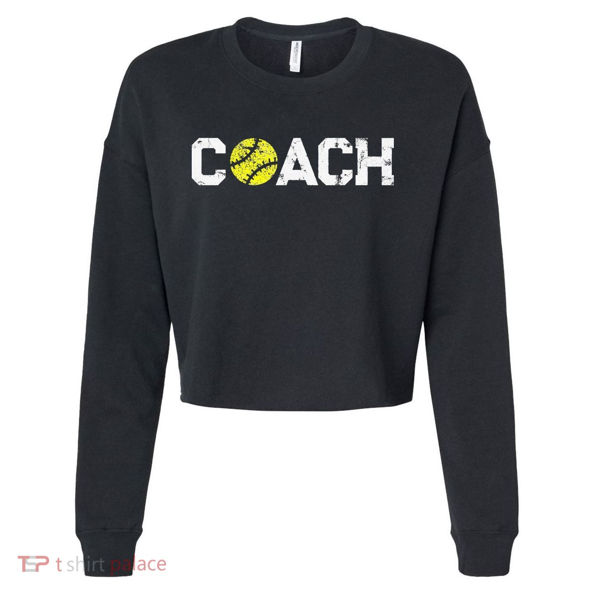 Gifts Softball Coaches Appreciation Softball Coach Cropped Pullover Crew