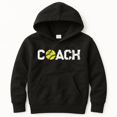 Gifts Softball Coaches Appreciation Softball Coach Kids Hoodie