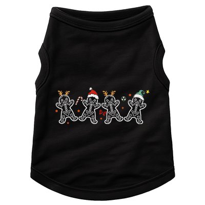 Gingerbread Skeleton Christmas Radiology Shir Xray Tech Doggie Tank