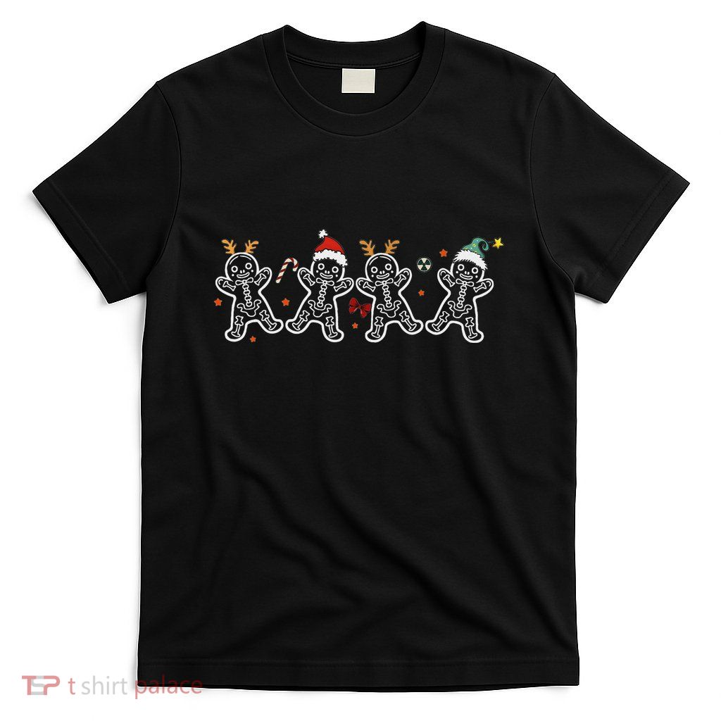 Gingerbread Skeleton Christmas Radiology Shir Xray Tech T-Shirt