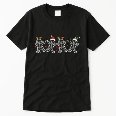 Gingerbread Skeleton Christmas Radiology Shir Xray Tech Tall T-Shirt
