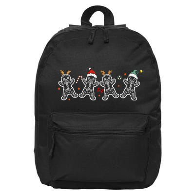 Gingerbread Skeleton Christmas Radiology Shir Xray Tech 16 in Basic Backpack