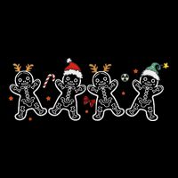 Gingerbread Skeleton Christmas Radiology Shir Xray Tech 16 in Basic Backpack