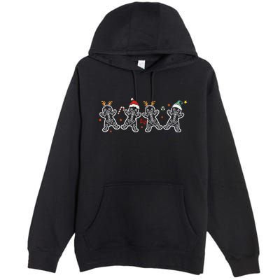 Gingerbread Skeleton Christmas Radiology Shir Xray Tech Premium Pullover Hoodie
