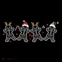 Gingerbread Skeleton Christmas Radiology Shir Xray Tech Sustainable Knit Beanie