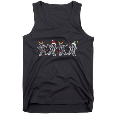 Gingerbread Skeleton Christmas Radiology Shir Xray Tech Tank Top