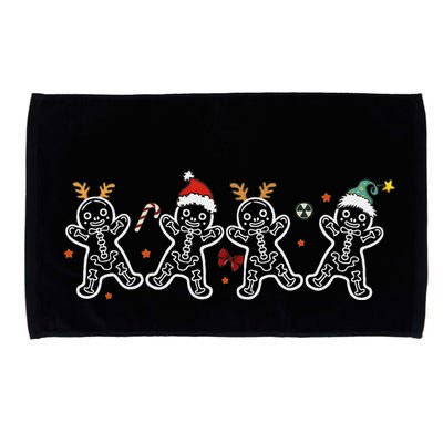 Gingerbread Skeleton Christmas Radiology Shir Xray Tech Microfiber Hand Towel