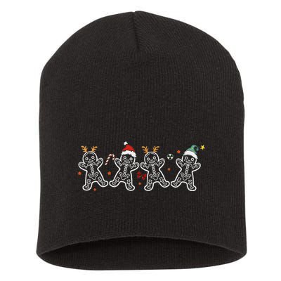Gingerbread Skeleton Christmas Radiology Shir Xray Tech Short Acrylic Beanie