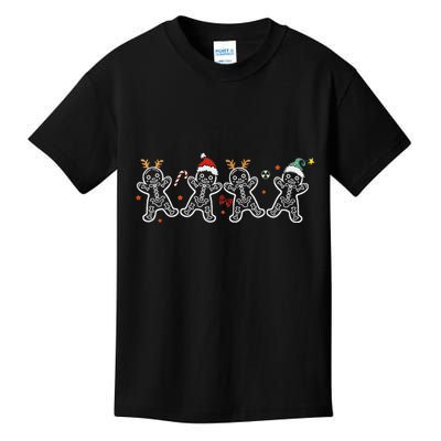 Gingerbread Skeleton Christmas Radiology Shir Xray Tech Kids T-Shirt