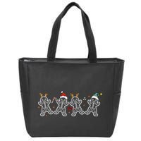 Gingerbread Skeleton Christmas Radiology Shir Xray Tech Zip Tote Bag