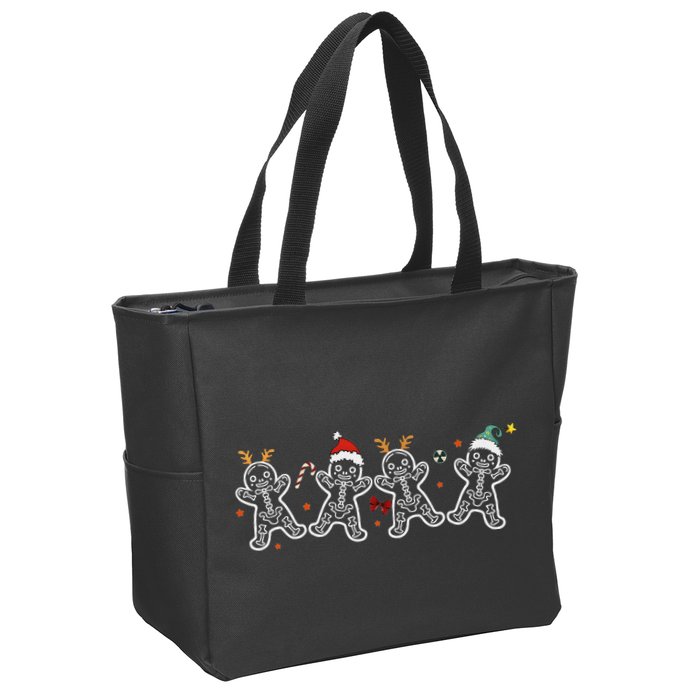 Gingerbread Skeleton Christmas Radiology Shir Xray Tech Zip Tote Bag