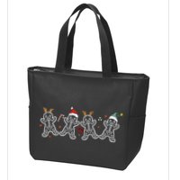 Gingerbread Skeleton Christmas Radiology Shir Xray Tech Zip Tote Bag