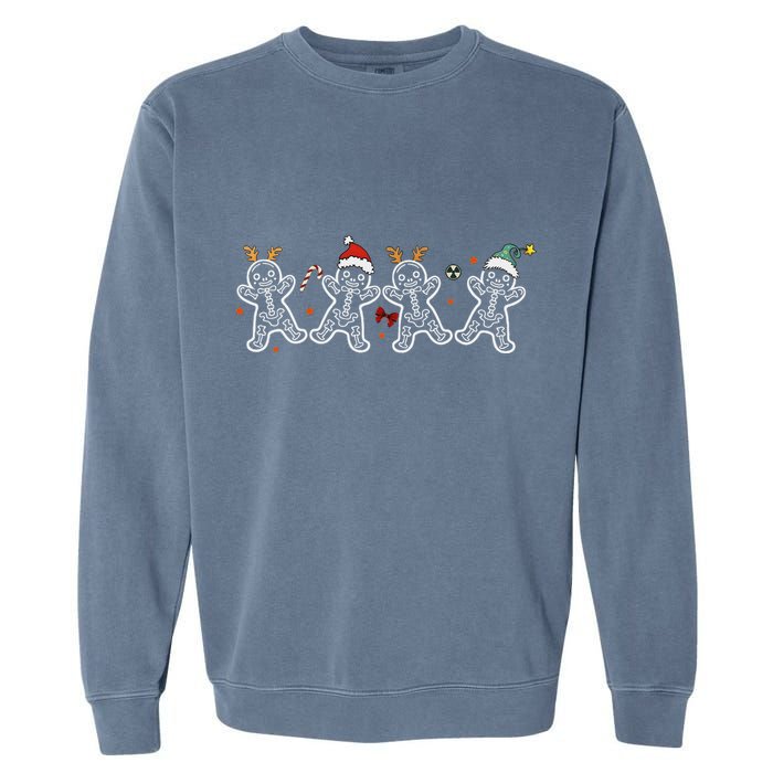 Gingerbread Skeleton Christmas Radiology Shir Xray Tech Garment-Dyed Sweatshirt