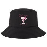 Galentine Social Club Valentines Day Coquette Bow Wine Cool Comfort Performance Bucket Hat