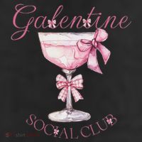 Galentine Social Club Valentines Day Coquette Bow Wine Cool Comfort Performance Bucket Hat