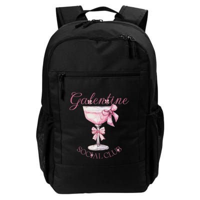 Galentine Social Club Valentines Day Coquette Bow Wine Backpack