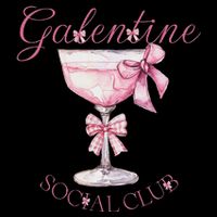 Galentine Social Club Valentines Day Coquette Bow Wine Sustainable Bucket Hat