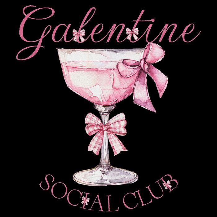Galentine Social Club Valentines Day Coquette Bow Wine 16 in Basic Backpack