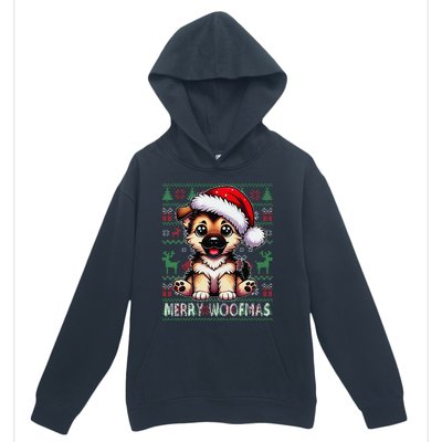 German Shepherd Christmas Ugly Sweater Funny Dog Lover Xmas Urban Pullover Hoodie