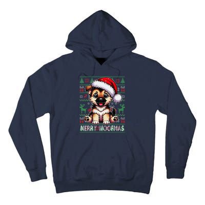 German Shepherd Christmas Ugly Sweater Funny Dog Lover Xmas Tall Hoodie