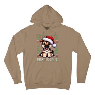 German Shepherd Christmas Ugly Sweater Funny Dog Lover Xmas Hoodie