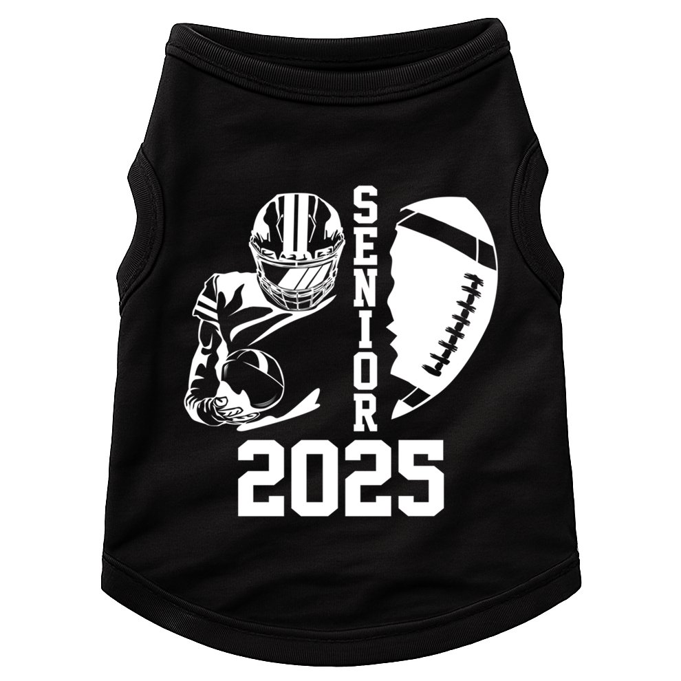Graduate Senior Class Of 2025 Graduation American Football Gift Doggie Tank