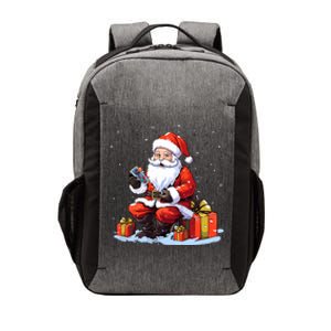 Gamer Santa Claus Playing Video Games Christmas Gift Vector Backpack