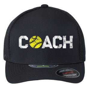 Gifts Softball Coaches Appreciation Softball Coach Flexfit Unipanel Trucker Cap