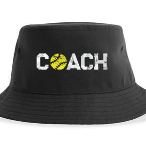 Gifts Softball Coaches Appreciation Softball Coach Sustainable Bucket Hat