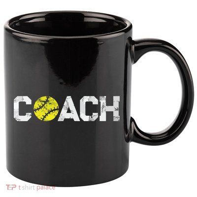 Gifts Softball Coaches Appreciation Softball Coach 11oz C Handle Ceramic Mug