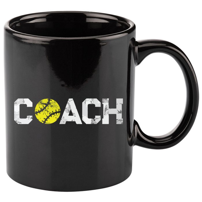 Gifts Softball Coaches Appreciation Softball Coach 11oz C Handle Ceramic Mug