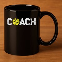 Gifts Softball Coaches Appreciation Softball Coach 11oz C Handle Ceramic Mug