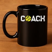 Gifts Softball Coaches Appreciation Softball Coach 11oz C Handle Ceramic Mug