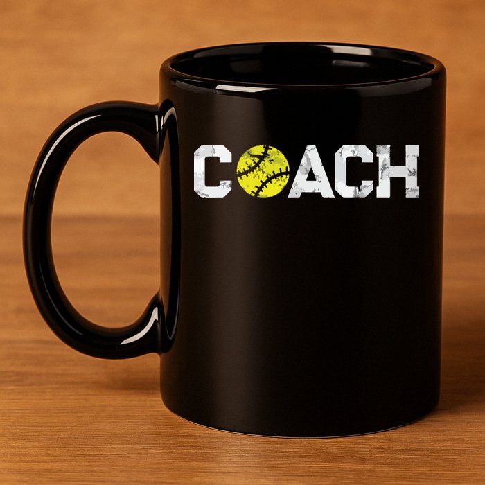 Gifts Softball Coaches Appreciation Softball Coach 11oz C Handle Ceramic Mug