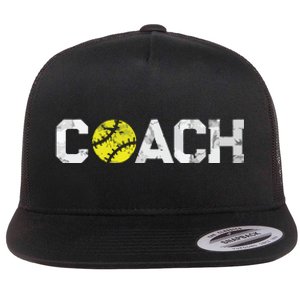 Gifts Softball Coaches Appreciation Softball Coach Flat Bill Trucker Hat