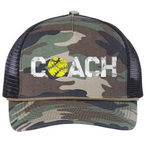 Gifts Softball Coaches Appreciation Softball Coach Retro Rope Trucker Hat Cap