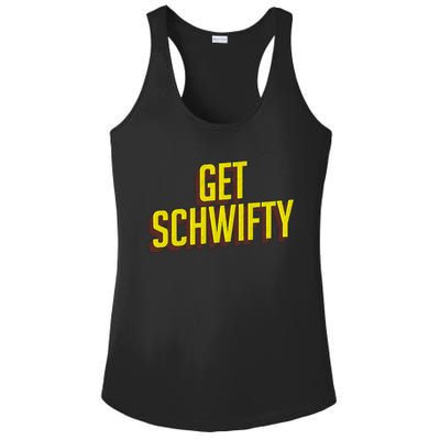 Get Schwifty Classic Comic Book Style Ladies PosiCharge Competitor Racerback Tank