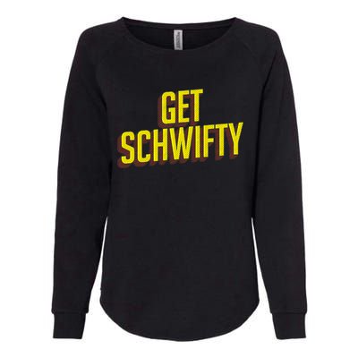 Get Schwifty Classic Comic Book Style Womens California Wash Sweatshirt