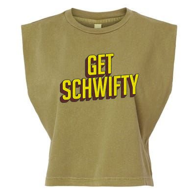 Get Schwifty Classic Comic Book Style Garment-Dyed Women's Muscle Tee