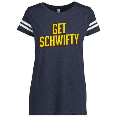 Get Schwifty Classic Comic Book Style Enza Ladies Jersey Football T-Shirt