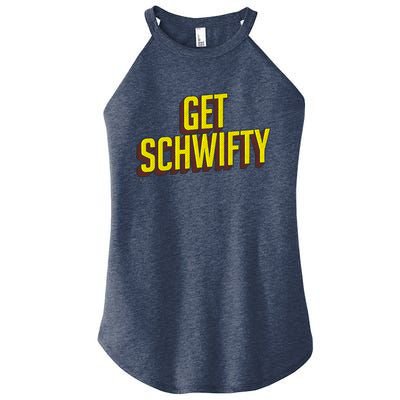 Get Schwifty Classic Comic Book Style Women's Perfect Tri Rocker Tank