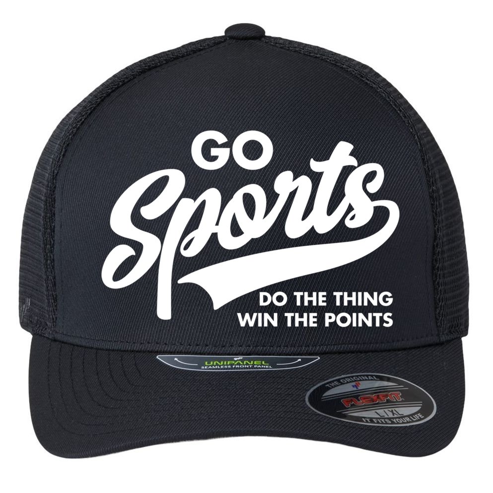 Go Sports Do The Thing Win The Points Flexfit Unipanel Trucker Cap