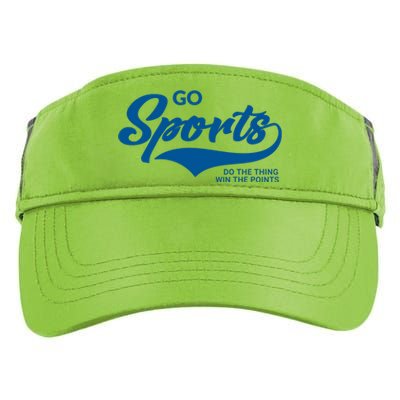 Go Sports! Do The Thing Win The Points Funny Sportsball Adult Drive Performance Visor