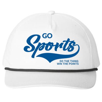 Go Sports! Do The Thing Win The Points Funny Sportsball Snapback Five-Panel Rope Hat