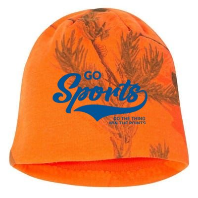 Go Sports! Do The Thing Win The Points Funny Sportsball Kati - Camo Knit Beanie