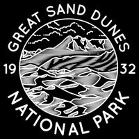 Great Sand Dunes National Park Cool White Line Art Outdoor Gift Backpack