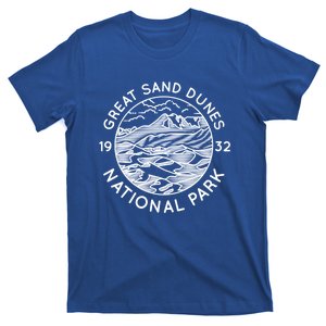 Great Sand Dunes National Park Cool White Line Art Outdoor Gift T-Shirt